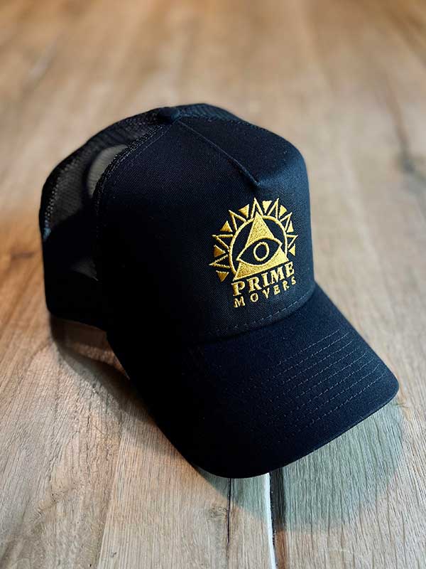 Prime Movers Black/Gold Trucker Hat