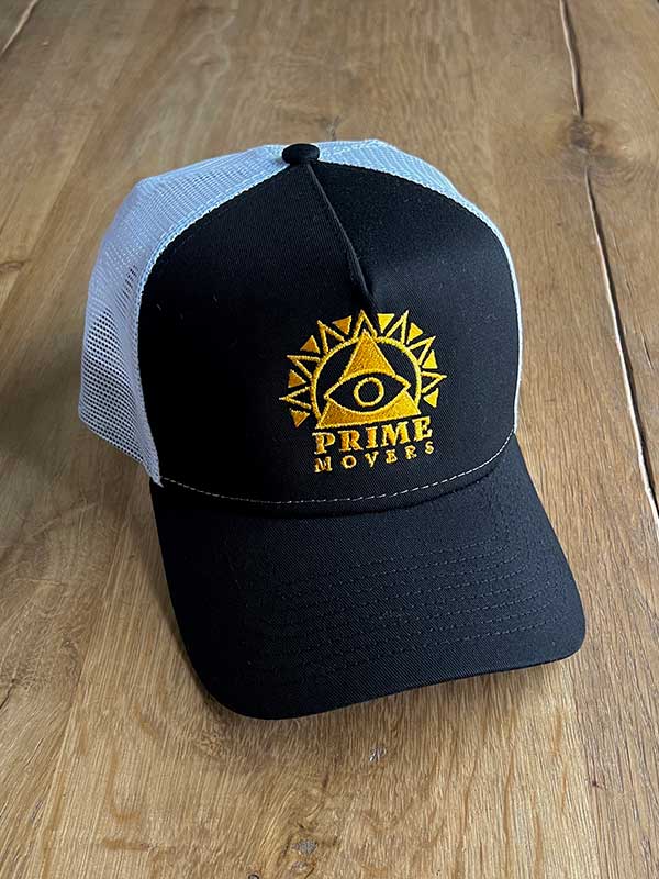 Prime Movers Black/White/Gold Trucker Hat