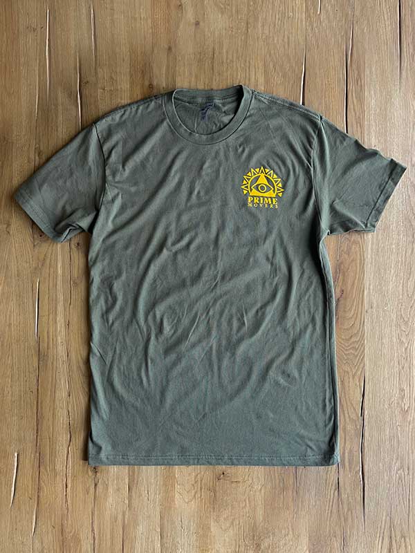 Prime Movers Olive/Gold Tee